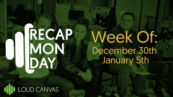 RECAP MONDAY Dec 30 – Jan 5