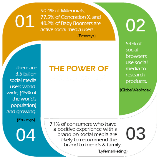 The Power of Social Media Marketing Infographic